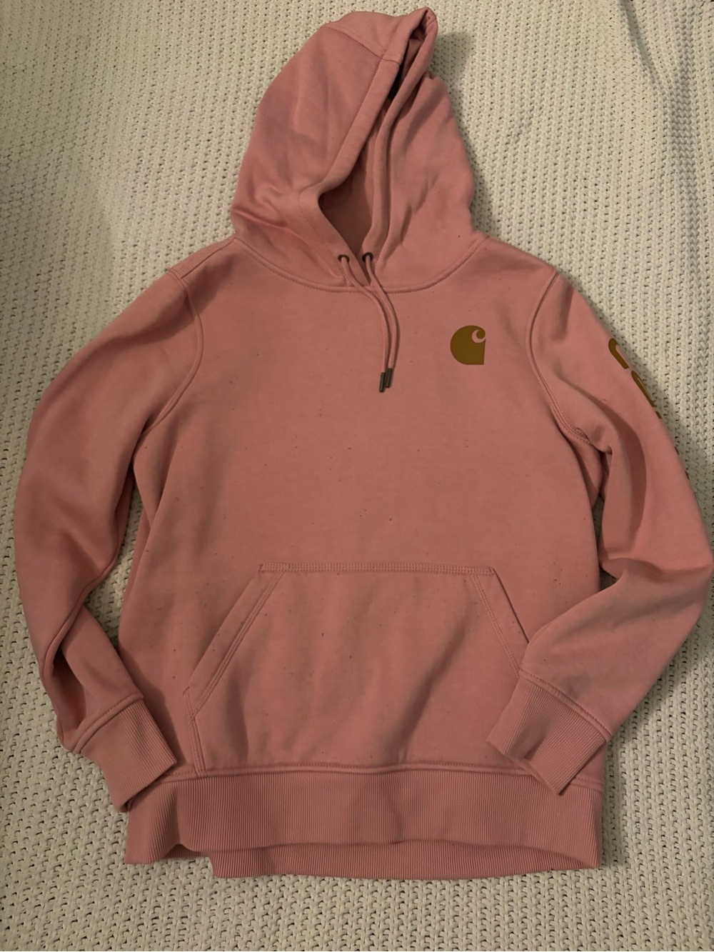 Carhartt Women’s Pink Logo Hoodie Sweatshirt